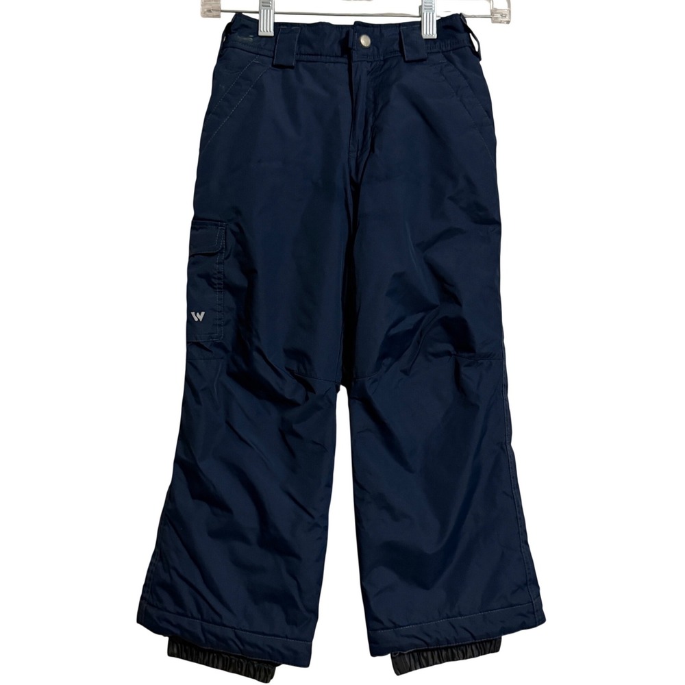 White Sierra Kids Navy Blue Insulated Snow Pants Cargo Ski Trousers XS‎